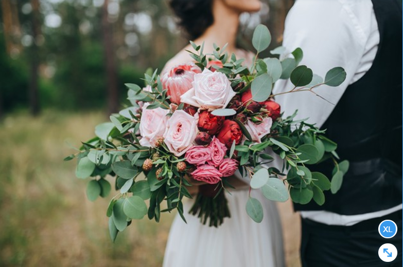 ramo de flores de novios