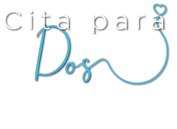 Logo blanco de Cita para Dos