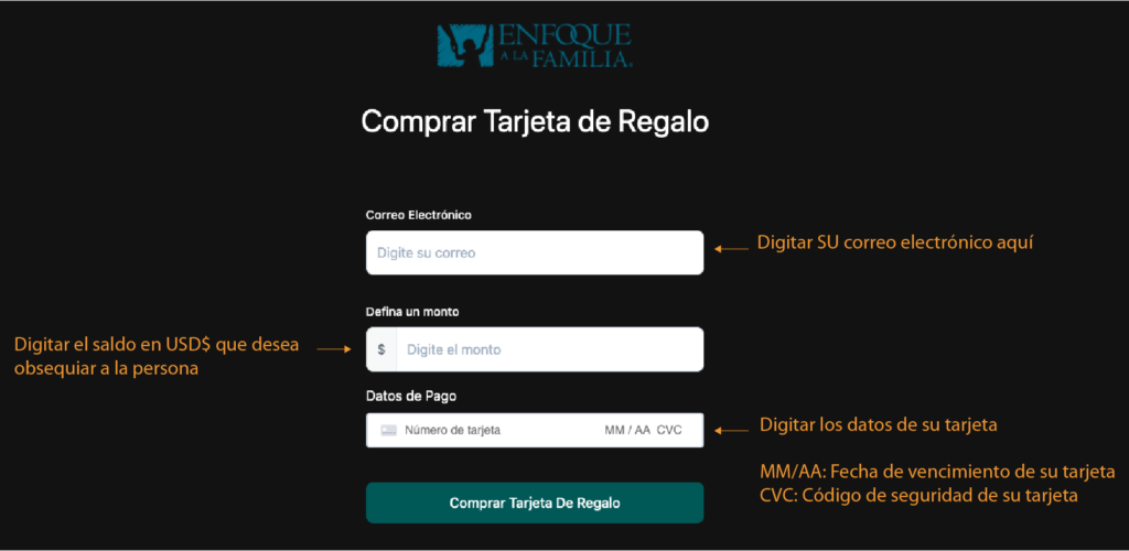 imagen de ¿Comó redimir una tarjeta de regalo?