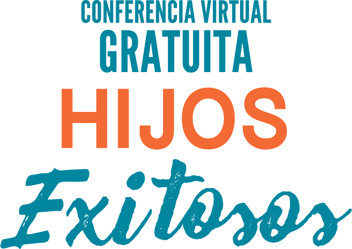 Logo azul y naranja de Conferencia Virtual Hijos Exitosos