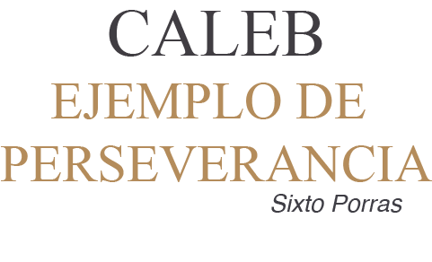 Logo del curso Caleb: Un Ejemplo de Perseverancia en colores negros y cafe