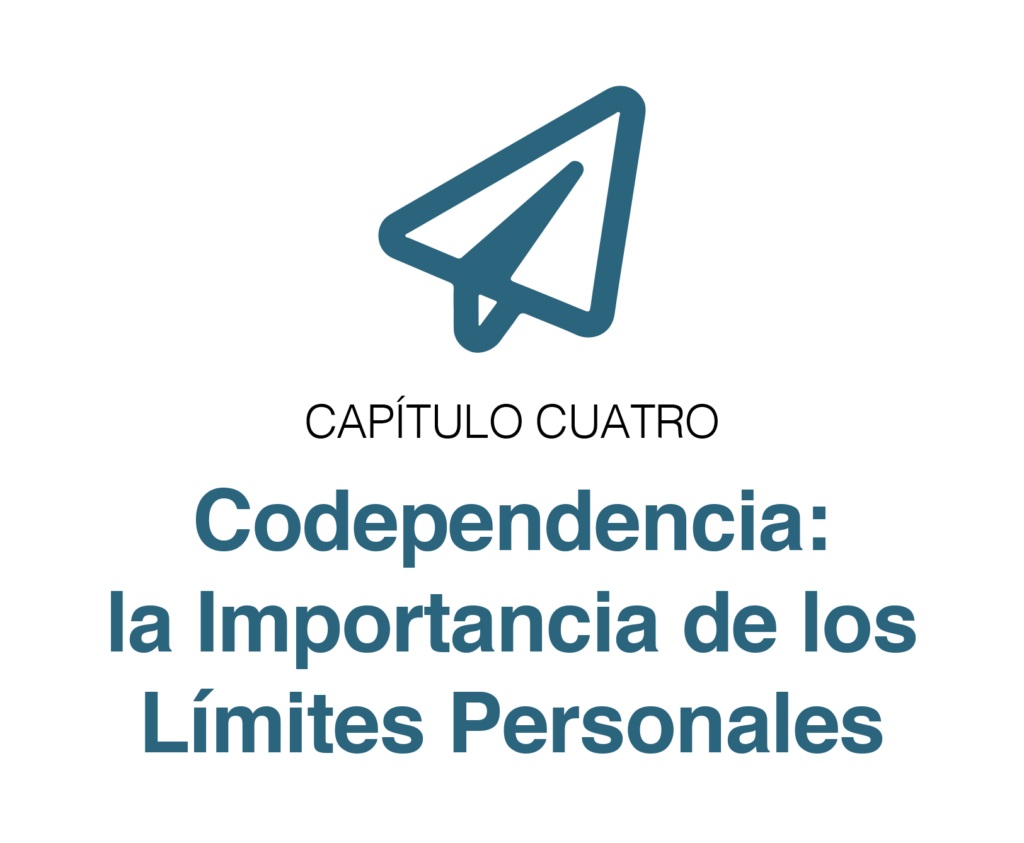 Imagen con el texto Codependencia la importancia de los limites